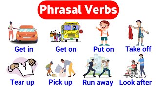 English Vocabulary  Phrasal verbs  phrasal verbs with sentences  listen and practice [upl. by Colner]