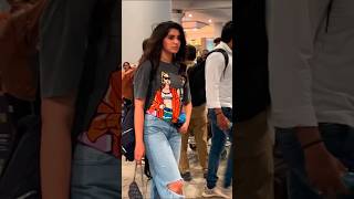 krithi shetty Spotted At Hyderabad Airport  krithishetty tollywood  Gultecom [upl. by Genna811]