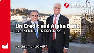 UniCreditUnlocked  UniCredit and alphabank combining our expertise to refefine banking in Europe [upl. by Naawaj]