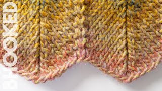 Knit Chevron Stitch StepbyStep Instructions [upl. by Moffit932]