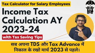 Income Tax Calculation AY 202324  Income Tax Calculation For Financial Year 202223 [upl. by Rosenberg948]