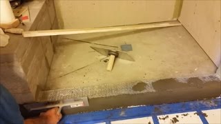 How To Build and Float A Shower Curb  Part 1  Step by Step [upl. by Manno]