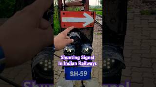 SHUNTING SIGNAL IN RAILWAY SHUNTING LIMIT railway locopilot shorts rishiram6075 [upl. by Nosnev]