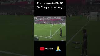 Please fix corners in next EA FC Game eafc24 shorts fifa [upl. by Novyad]