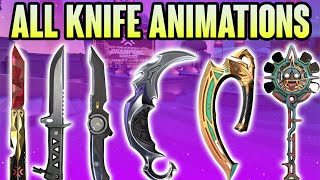 ALL VALORANT KNIFE SKINS  ANIMATIONS UPDATED  VALORANT KNIFE SKINS [upl. by Daley]