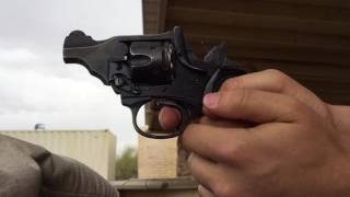 Webley Revolver shooting [upl. by Yentuoc]