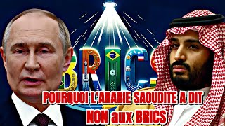 🌍 LArabie Saoudite dit NON aux BRICS  Ce que ça signifie pour le futur 🔥 [upl. by Sualokcin]