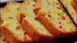 TASTY TUTTI FRUTTI CAKE RECIPE  Soft Spongy Whole Wheat Cake  Tea time Cake [upl. by Soluk]