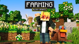 160 New Foods amp Mobs in Minecraft  NEW FARMING AddOn now out [upl. by Beach]