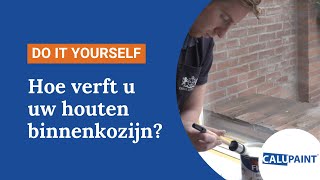 Binnenkozijn schilderen  DIY  Stap voor stap [upl. by Eillen917]