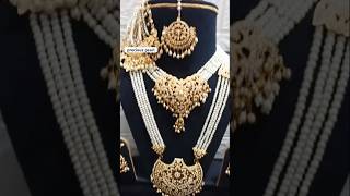 silver rani haar dulhan set handmade jadaujewellery trending jewellery bridal paasa [upl. by Ecnatsnoc]