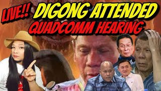 LIVE ExPresident Rodrigo Duterte attends the QuadComm hearing on EJKs [upl. by Aliuqa]