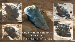 Row of Statues on MARS Parts 1 2 amp 3  Pantheon of Gods  ArtAlienTV [upl. by Bogusz]