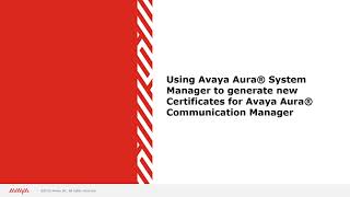 How to Install a Server Certificate on Avaya Aura Communication Manager [upl. by Burbank]