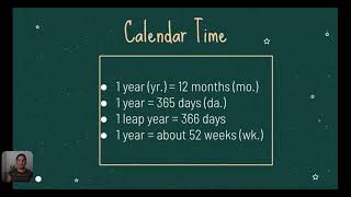 Grade 3 Math  Calendar Time with Rounded Schoolhouse [upl. by Rother]