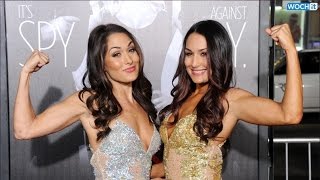 Total Divas Nikki Bella Suffers Nip Slip While Defending Sister Brie Bella On WWE Raw [upl. by Lussi]