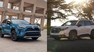 2025 Subaru Forester vs 2024 Toyota RAV4 Compact SUV OnPaper Showdown [upl. by Millian]