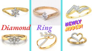 Diamond Ring  Latest Gold Diamond Rings Design  2024 Ring Design  Light Weight Ring [upl. by Airdnahc21]