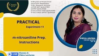 mnitroaniline PreparationExperiment 11BSc 3rdInstructionsmnitroaniline from mdinitrobenzene [upl. by Norak]