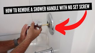 How To Remove A Shower Handle With No Set Screw [upl. by Alokin]