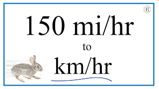 How to Convert 150 mihr to kmhr [upl. by Mina]