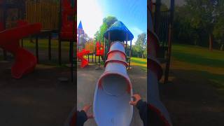 Bella ciao playground parkour free running slide POV [upl. by Eitsyrhc]