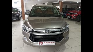 Toyota Innova Crysta 28 ZX AT 7 STR Avanth garde Beige 2019 [upl. by Mosira564]