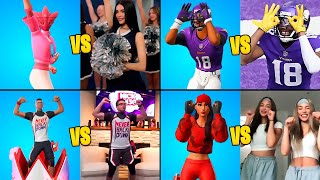 TOP 100 FORTNITE DANCES IN REAL LIFE [upl. by Paff56]