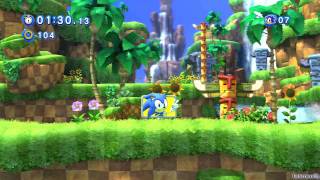 Sonic Generations PS3  Part 1  Introduction  Green Hill Zone  Act 01  Act 02 [upl. by Annaehs]