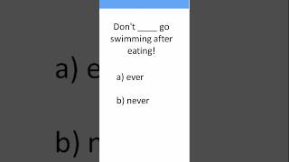 PRESENT Perfect  EVER vs NEVER  Do you know the correct answers Challenge your English shorts [upl. by Annohs]