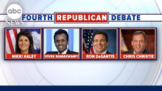 GOP debate 4 Republican presidential candidates set to take debate stage [upl. by Aziram]