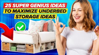 🔥 25 Super Genius Ideas To Maximize Underbed Storage Ideas  Jansens DIY [upl. by Lerat527]