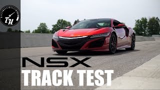 2018 Acura NSX TRACK TEST  Very Fast Very Tech Very Red [upl. by Perrins213]