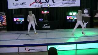 Division IA Mens Saber Gold Medal Final  2014 USA Fencing National Championships [upl. by Klina462]