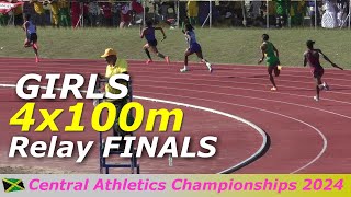 Hydel High  Edwin Allen  St Jago High  Girls 4x100m Relay Finals  Central Athletics Champs 2024 [upl. by Lopez525]