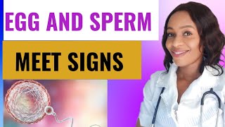 Signs your egg has been fertilized  egg and sperm meet Symptoms [upl. by Mareld490]