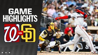 Nationals vs Padres Game Highlights 62424  MLB Highlights [upl. by Althea491]