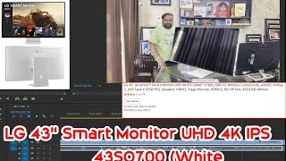 LG 43quot UltraFine™ Smart Monitor UHD 4K IPS 3840  2160 43SQ700 White [upl. by Don]