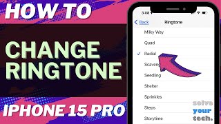 How to Change Ringtone on iPhone 15 Pro [upl. by Thorrlow35]