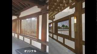 HD MineCraft  法隆寺再現中間報告 Horyuji Temple Saiin Garan [upl. by Unders]