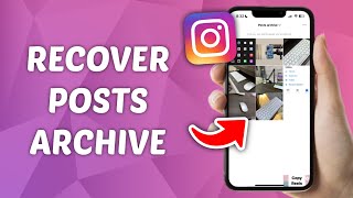 How to Recover Post Archive on Instagram  Get Back Archived Posts [upl. by Moreno]