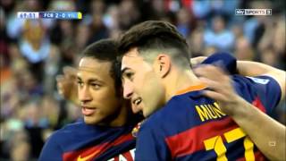 Barcelona V Villarreal All Goals 8th November 2015 English Commentary 1080p [upl. by Neo]