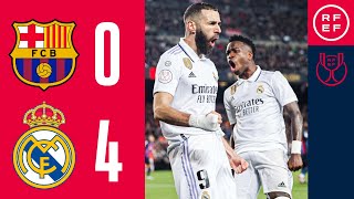 Resumen  Copa del Rey  FC Barcelona 04 Real Madrid  Semifinal vuelta [upl. by Harmon]