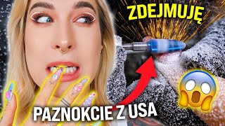 ♦ Zdejmuję paznokcie akrylowe z USA Było grubo 😂 ♦ Agnieszka Grzelak Beauty [upl. by Tur46]