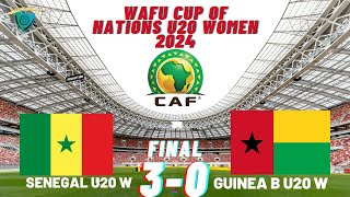 Senegal 3 vs 0 Guinea Bissau WAFU A U20 Cup Of Nations FINAL Girls Senegal Tournament [upl. by Esimorp278]