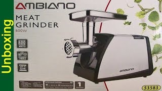 Aldi Ambiano Meat Grinder Unboxing [upl. by Minier414]