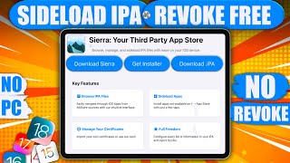 No Revoke IPA Sideloading Sierra iOS Guide 100 Working [upl. by Prady]