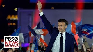 Macron wins French presidential runoff election [upl. by Anastas889]