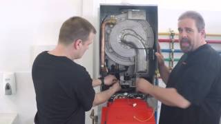 VIESSMANN Training Videos Vitodens 200 Burner Assembly Removal v2 [upl. by Eedeed]