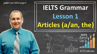 IELTS Tips Tricks and Preparation Grammar Lesson  Articles [upl. by Treva]